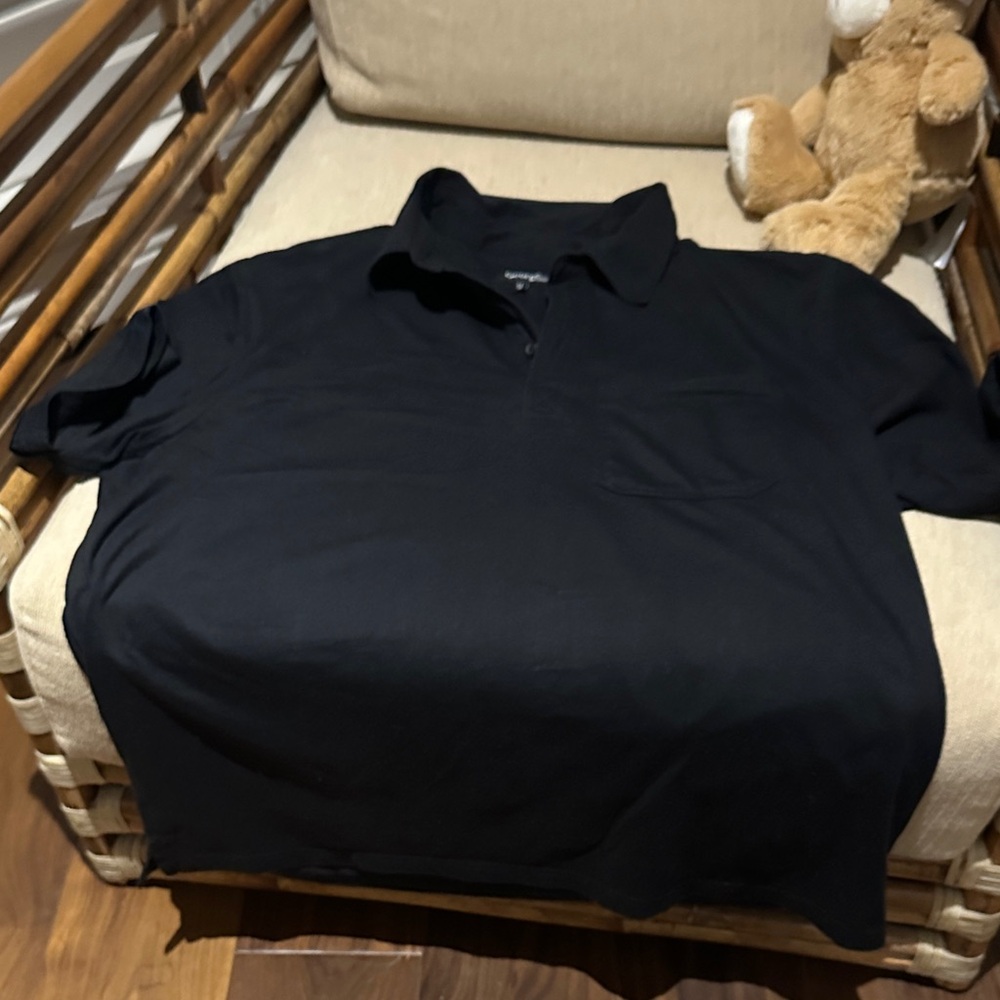 NWOT George Men's Classic Black Polo Shirt